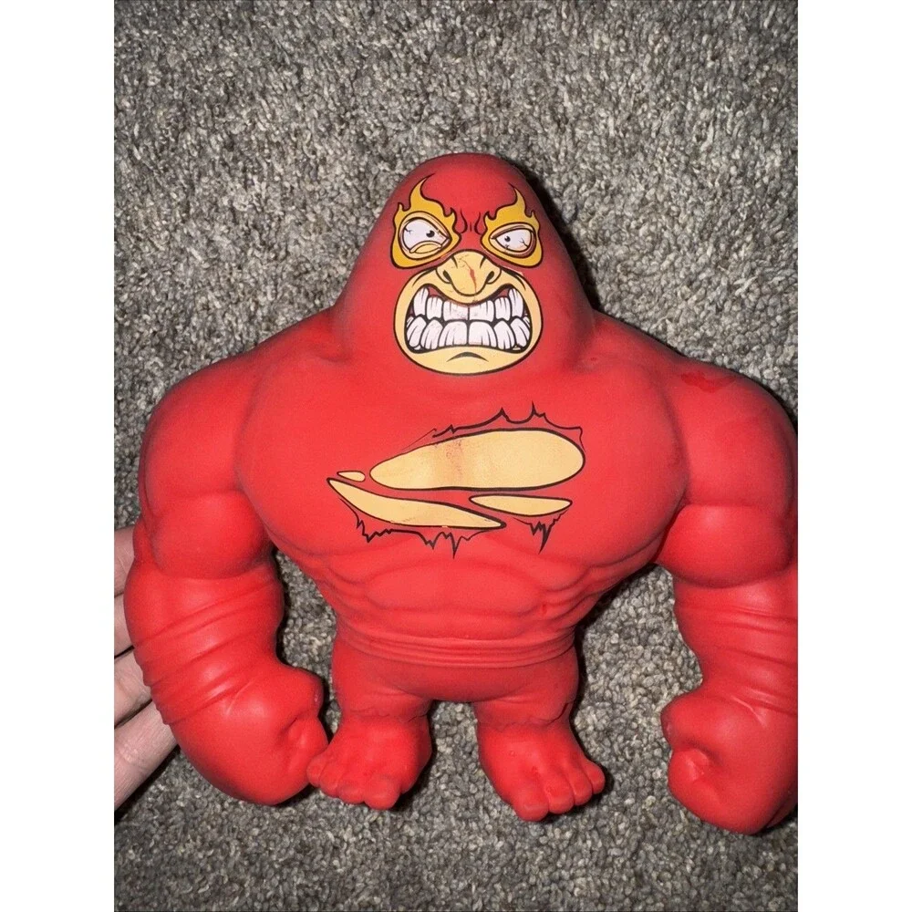ZURU SMASHERS Red Wrestler SLAM HEROES Sand Filled Figure Stretch Throw Smash 6”